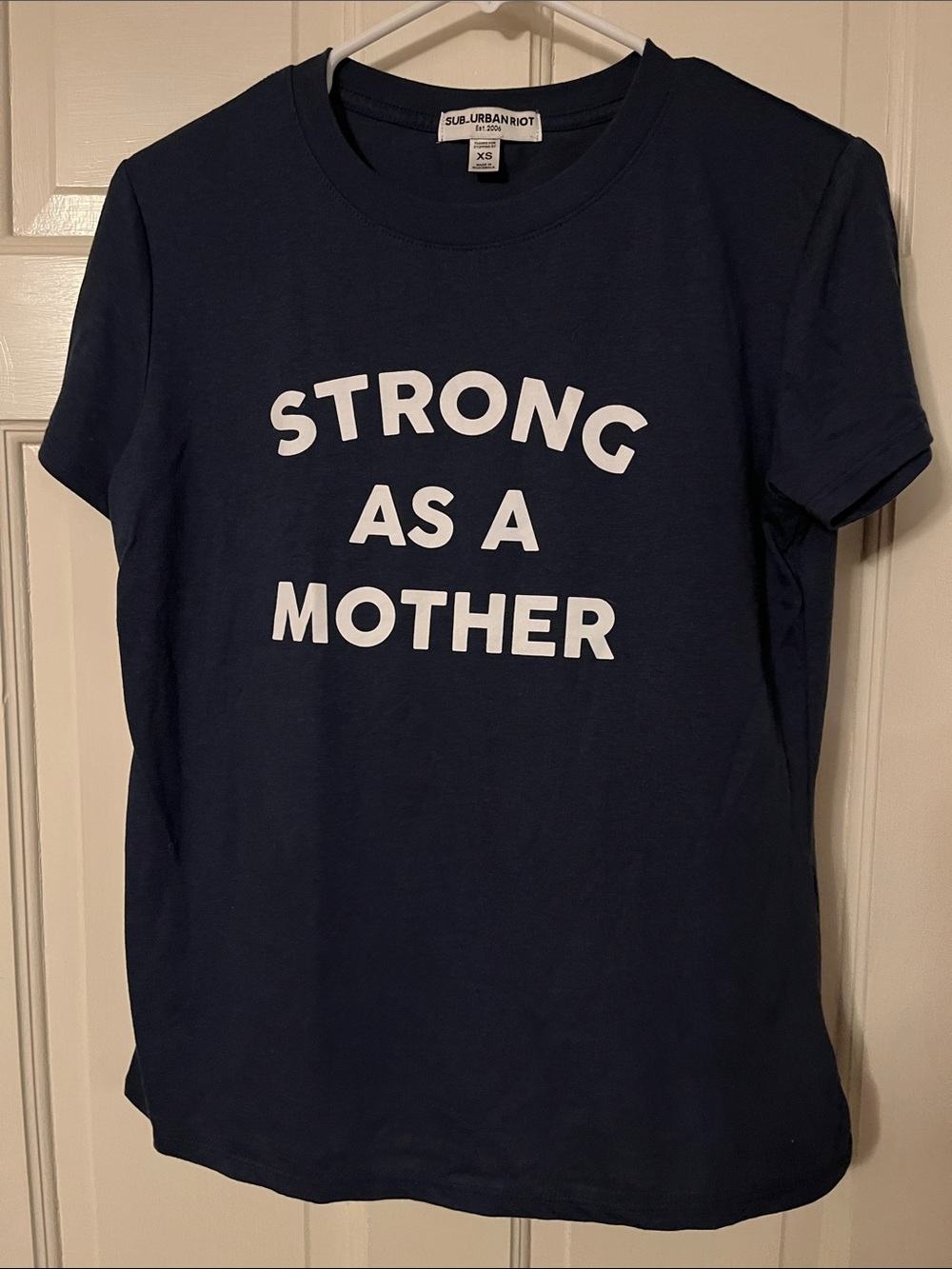 Sub_Urban Riot Navy Blue "Strong As A Mother" Graphic Tee